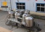 Semi - Auto Control Beer Distillery Equipment 2000L 4 Vessels With Mash / Lauter