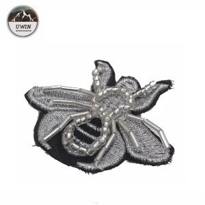 Wholesale Beads Handmade Sew On Embroidered Patches With Merrowed Border / Heat Cut Border from china suppliers