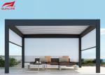Outdoor Modern Motorized Retractable Roof Backyard Pergola With Customized Frame