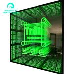 12V Custom Neon Sign Infinity Mirror Led Logo Multi Layer 3d Dance Floor for