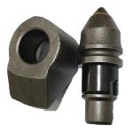 Foundation Rotary Drilling Rig B43 Rock Bullet Teeth With Square Holder