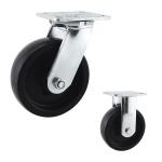 150mm PP Heavy Duty Plate Casters 400kg Loading Swivel For Sale