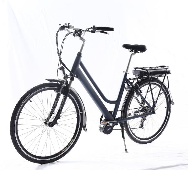 28 Inch Mid Drive Electric Bicycles With LCD Display Rear Carrier Battery