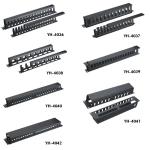 19 Inch 1u Network Cable Management Rack Mount Thickening AMP Type With Metal