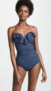 Wholesale Tiered Layer Tie a Knot Front Top With Low waist Bikini swimsuit high cut from china suppliers