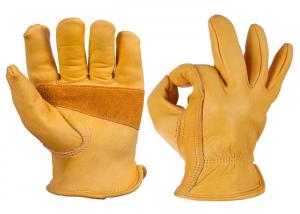 Wholesale Construction Leather Safety Gloves , Split Leather Work Gloves S - 2XL from china suppliers