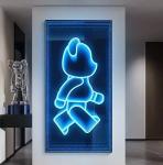 Home Bar LED Neon Sign Mirror Background Wall Decorative Infinity LED Mirror