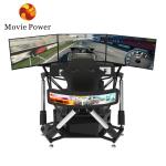 Portable 3 Screen Driving Simulator 6 DOF Racing Cars Arcade Dynamic Motion