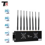 8 Way Desktop WiFi Signal Jammer Radius 5-40 Meter For Courts