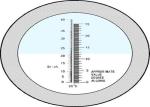 Dual Testing Scale Alcohol Refractometer , Wine Refractometer Brix 0.2% Durable