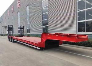 Wholesale Jost Kingpin 3 Axles Heavy Duty 80/100 Tons Lowbed Loader Lowbody Semi Truck Trailer from china suppliers