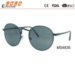 2018 hot sale style round sunglasses with metal frame ,suitable for men and