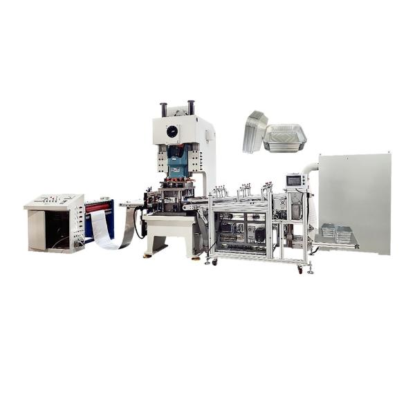 Automatic Aluminum Foil Box Container Punch Machine for Fast Food Takeaway