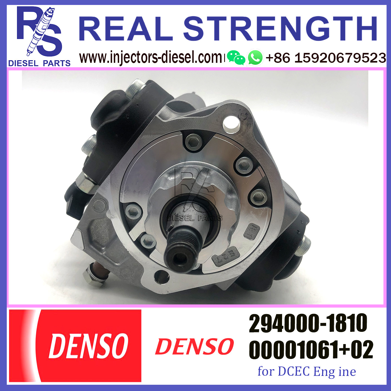 Denso HP3 Fuel Injection Pump 294000-1810 For SDEC Truck SC4H/7H S00001061+02 00001061+02