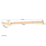 Scalloped Fretboard 22 Fret Guitar Neck With Abalone Dots And Neck Inlay
