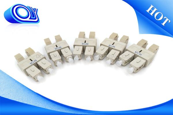 FTTH LC SC Multimode Duplex Hybrid Fiber Optical Cable Adapter Flange 50/125