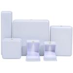 Custom Logo Luxury Jewelry Packing Box Newest Rectangle White Piano Paint LED