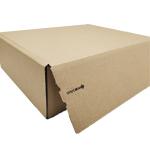 Custom Black Paper Zip Detachable Parcel Shipping Mailer Box Packaging with Logo