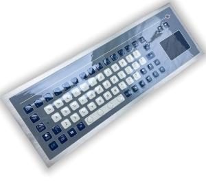 Wholesale IP67 71 Keys Industrial Membrane Keyboard With Touch Pad Antistatic Keyboard Front Panel Mountrd -40℃ from china suppliers