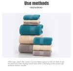 Cotton Rectangle Bath Towel Set 32 Adult Household Face Towel for Soft Absorbent