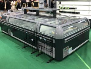 Wholesale Full Side Temper Glass Door Chest Island Freezer With R404 Gas from china suppliers