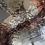 Ripple Stainless Steel Sheets Gold Mirror Finish For Facade Wall Cladding