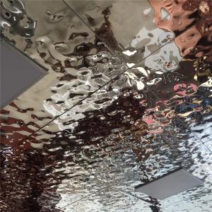 Wholesale Hammered Stainless Steel Sheets Gold 304 316 Mirror Finish For Column Cover Cladding from china suppliers