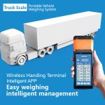 Portable Mobile Truck Scale 6000kg Axle Weigh Aluminium LED Display