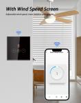 Glomarket Tuya Smart Wifi Ceiling Fan Switch Eu Standard Glass Touch Wall App