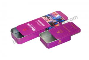 Wholesale Sliding tin box Rectangular Tea Tin with sliding lid 195*65*30mmH from china suppliers