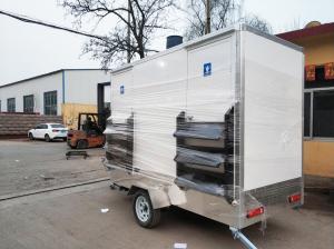 Wholesale 2 Restroom Trailer Manufacture Toilet Trailer Portable Bathroom Trailer Customized Trailer from china suppliers
