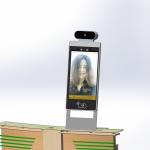 SIBO Facial Recognition And Body Temperature Test 8 Inch POE Device For Door