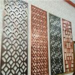 bronze color Metal Room Divider Screen Partition for hotel room decoration