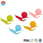 Super Practical Silicone Drink Markers For Red And White Wine Glass 2.6*2.9*11cm