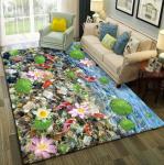3D Printing Sea World Blending Crystal Velvet Living Room Floor Carpets 120