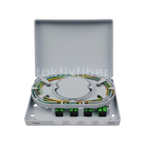 Wholesale Plastic FTTH GPON EPON Wall Mount Faceplate 4 Ports SC 8 Ports LC Fiber Optical Rosette from china suppliers