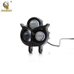 Owl Light 3 Eyes White Yellow Dual Color Flash Plastic Iron Aluminum LED Fog