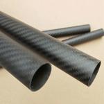 3K Filament Winding Round Carbon Fiber Pipe High Modulus
