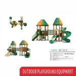Plastic Amusement Park School Game Playhouses Playsets Children Slide With Swing