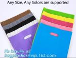 Custom logo HDPE / LDPE patch handle die cut plastic shopping bag for carrying