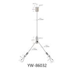 Copper Material LED Panel Lights Y Fits Ceiling Cable Hanging Systems YW86032