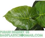 Artificial Monstera Deliciosa Plant 37" Fake Tropical Palm Tree, Perfect Faux