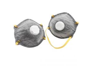 Wholesale Gray Color Ffp1 Face Mask With Exhalation Valve Dust Protection Mask Cup / Cone Shape from china suppliers