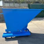 Rugged Self Dumping Scrap Metal Hopper Steel Tipping Bin