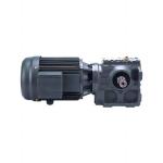 S Series Helical Gear Reducer Worm Gearbox With Double Solid Shaft