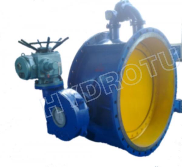 Quality Dia. 50 - 3000 mm Electric / Manual Flanged Butterfly Valve For Hydropower Equipment for sale
