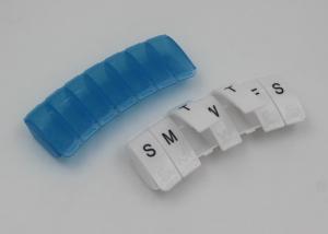 Wholesale Small Plastic Pill Box Weekly Organizer With Braille And Logo Printing For Blind People from china suppliers
