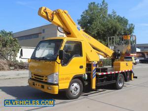 Wholesale 27m ISUZU Aerial Platform Truck Telescopic Boom Man Lift With  2-3 Folding Arms from china suppliers