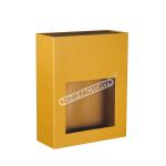 Yellow Printed Magnetic Flap Gift Box Personalised Magnetic Box With Clear