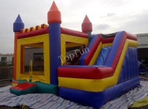 China Funny Inflatable Jumping Castle , Custom Commercial Playground Slides on sale